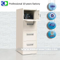 White lockable legal size vertical 4 drawer file filing cabinet